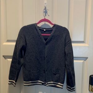 Women's Charcoal Cardigan Sweater